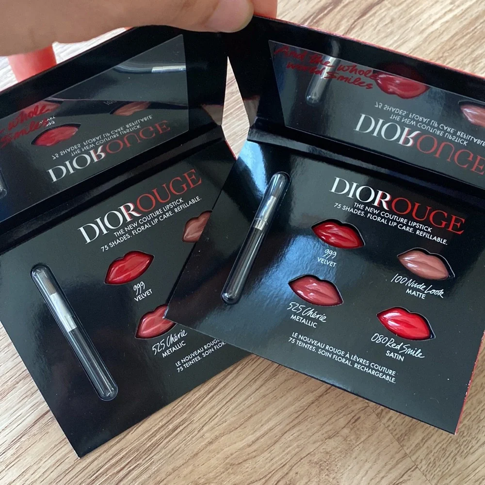 Dior Rouge Lipstick Samples 2 NEW